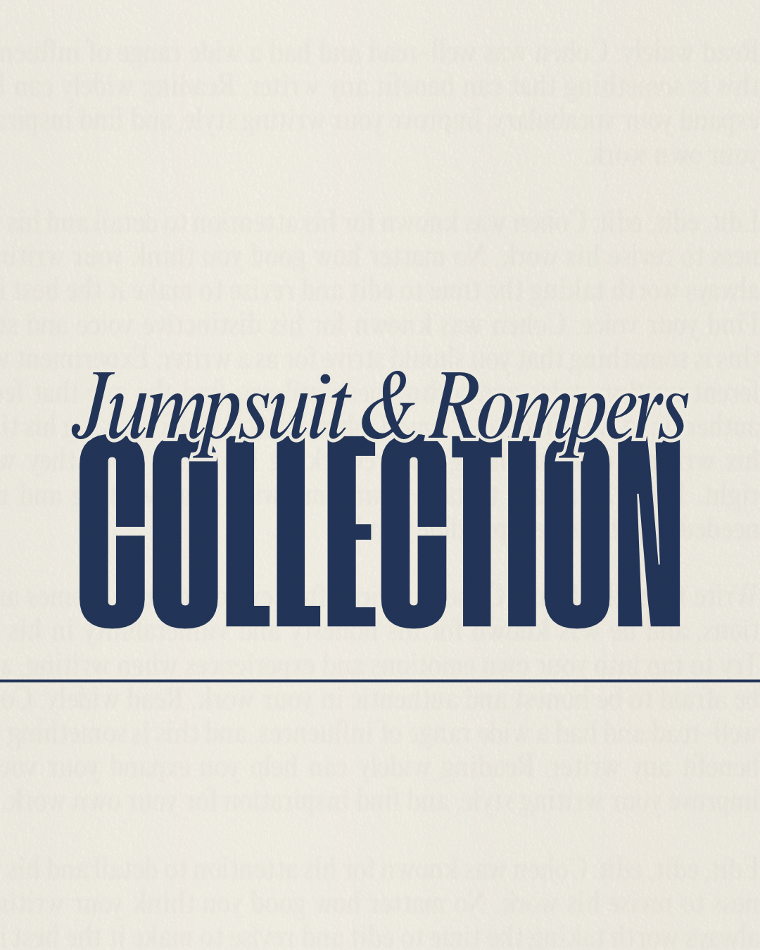 Jumpsuit & Rompers