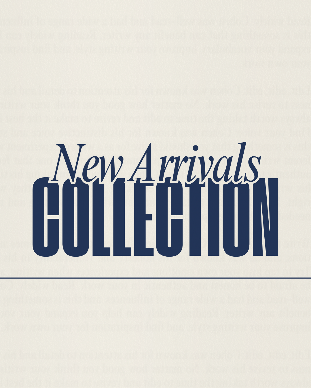New Arrivals