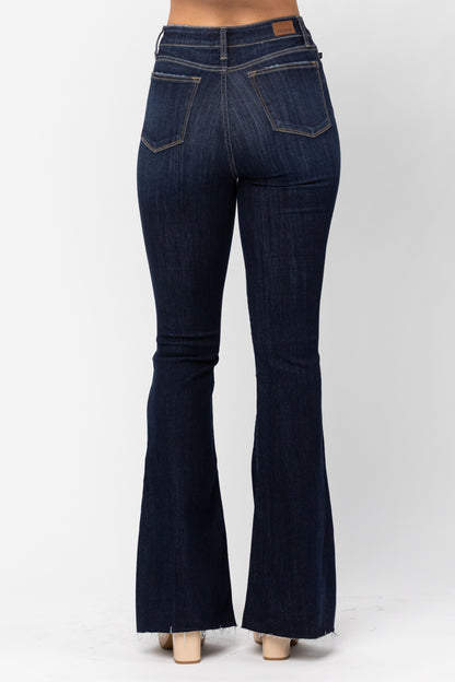 JUDY BLUE RAW HEM FLARE