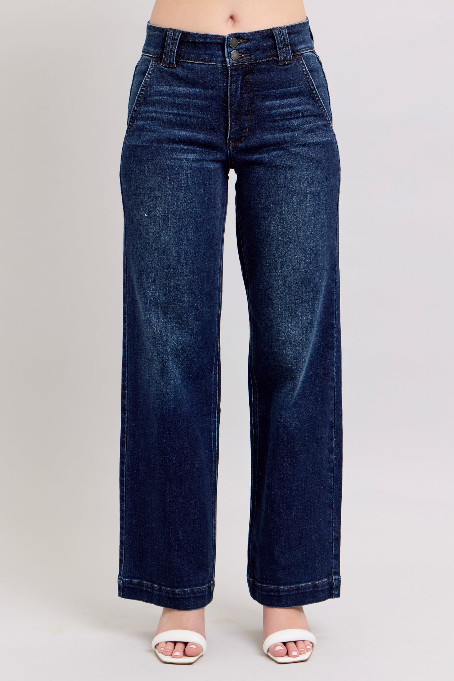 HEATHER WIDE LEG JEANS