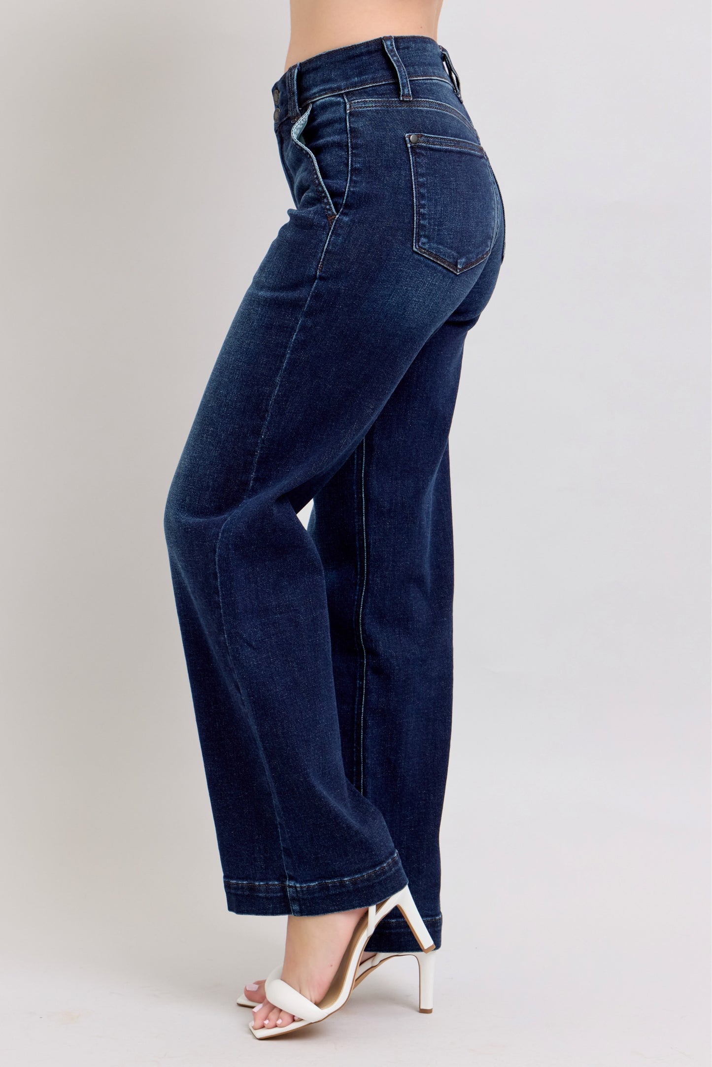 HEATHER WIDE LEG JEANS