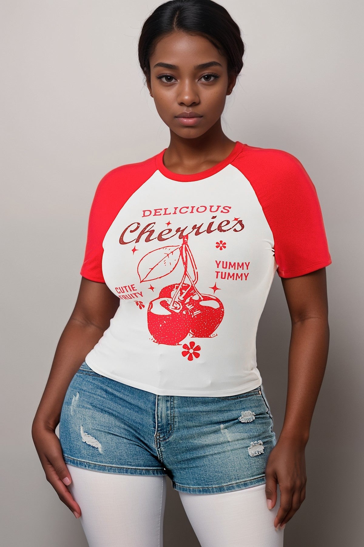 CHERRY GRAPHIC TEE