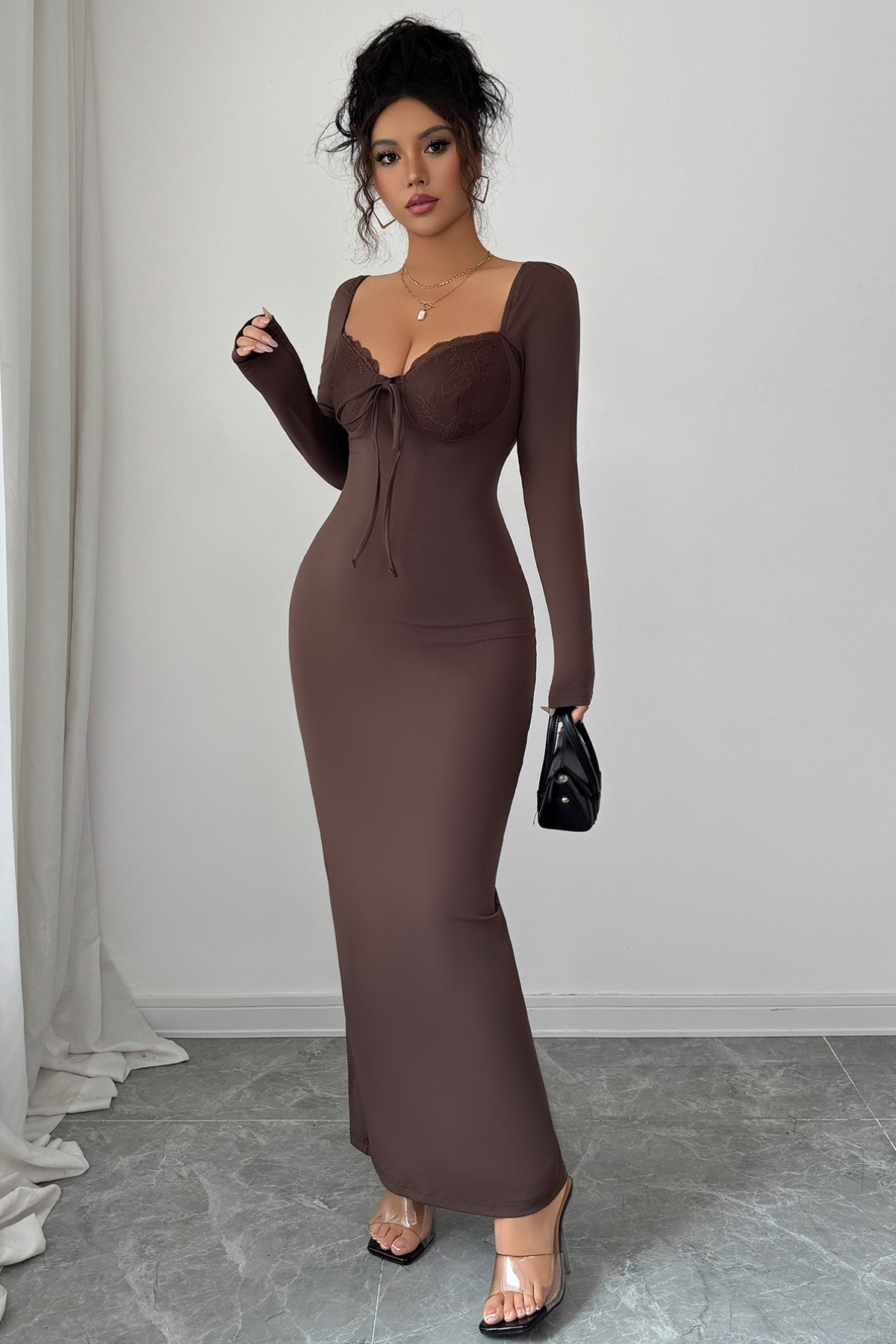 KINDLY YOURS BROWN DRESS
