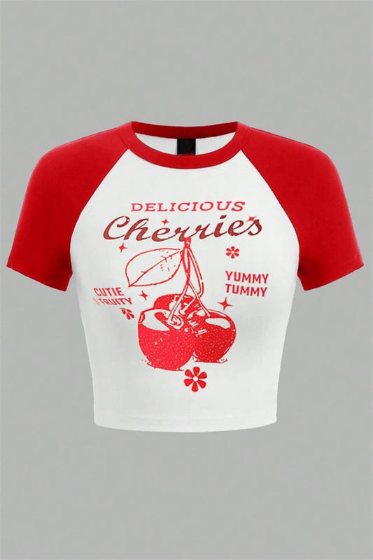 CHERRY GRAPHIC TEE