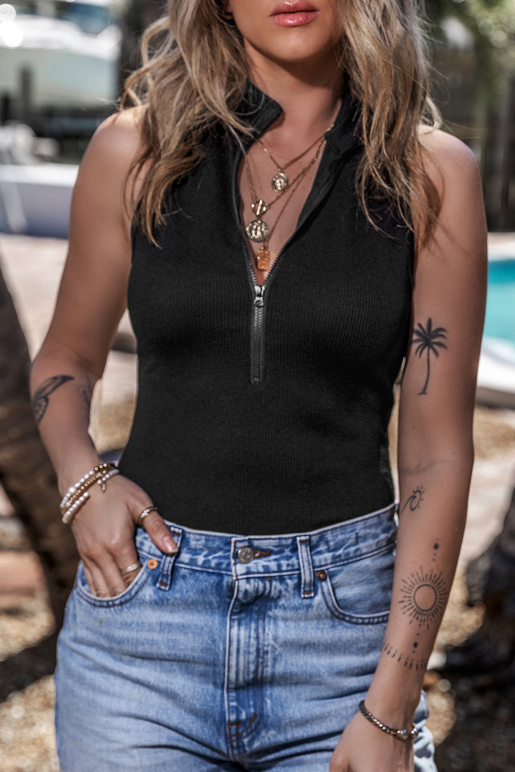 CHIC MOCK BODYSUIT