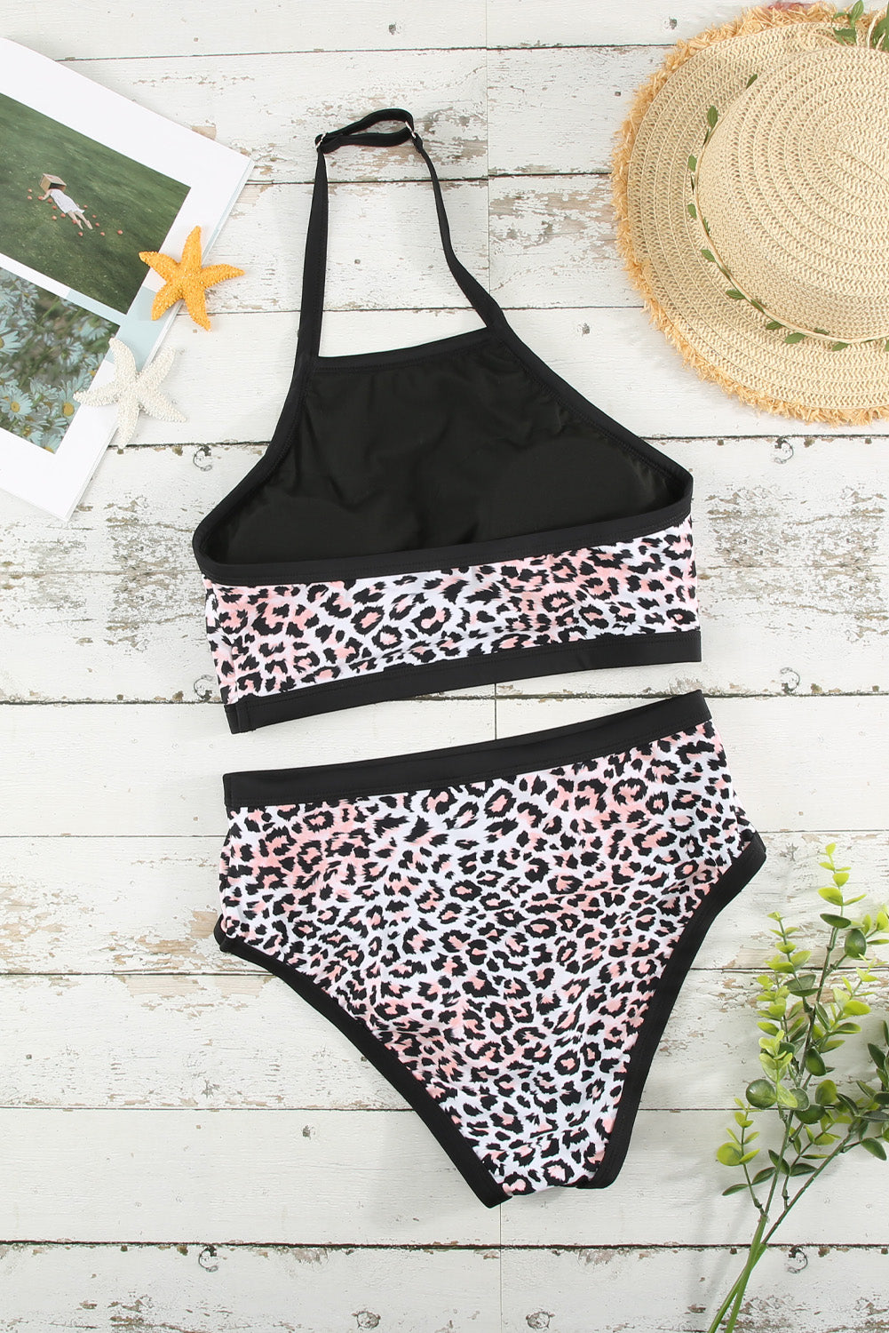 LEOPARD HIGHWAISTED SWIM SUIT