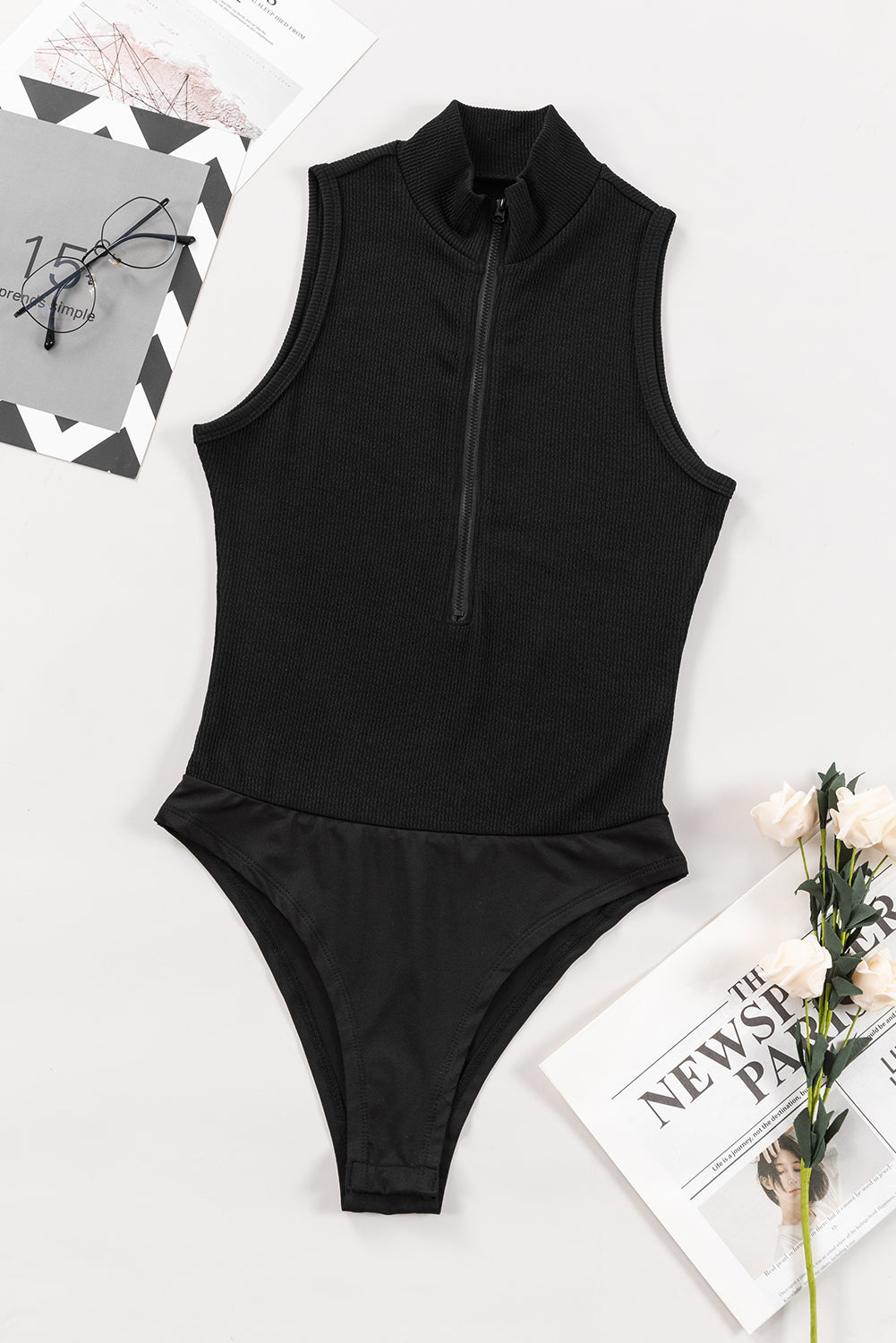 CHIC MOCK BODYSUIT