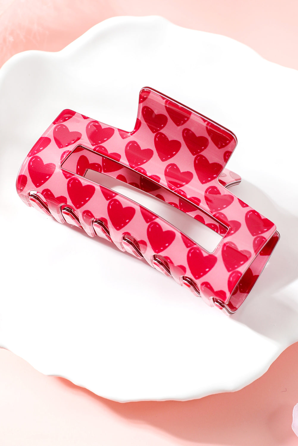 CHECKERED HEART CLIP