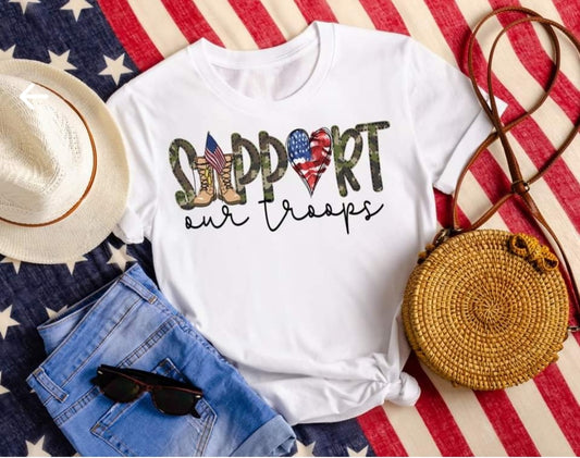SUPPORT OUR TROOPS TEE